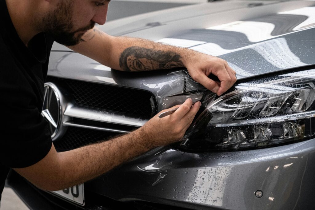 Luxury Car Wrap Installation